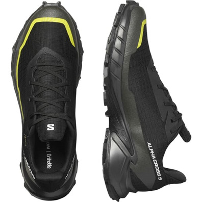 Sapato Salomon Alphacross 5 GTX preto/limão