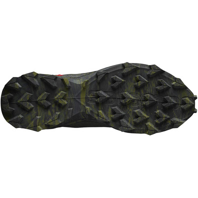 Sapato Verde Salomon Alphacross Blast GTX