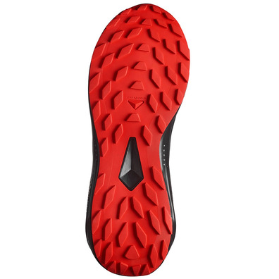 Tênis de corrida Salomon Alphaglide GTX cinza/vermelho/preto