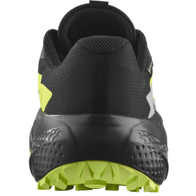 Tênis de corrida Salomon Alphaglide GTX preto/verde limão