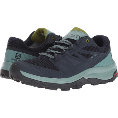 Salomon Outline Wide GTX W Navy / Green Shoe