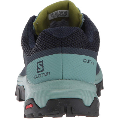 Salomon Outline Wide GTX W Navy / Green Shoe