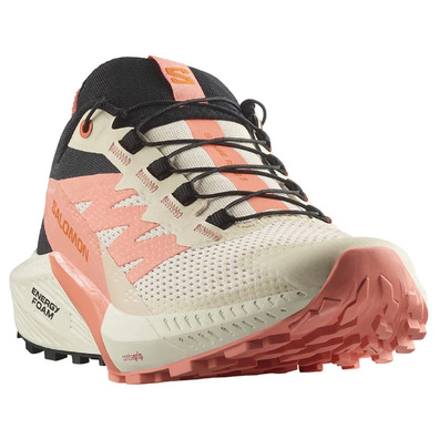 Tênis de corrida Salomon Sense Ride W bege/coral