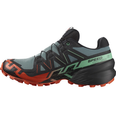 Sapato Salomon Speedcross 6 GTX cinza/preto/laranja