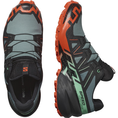 Sapato Salomon Speedcross 6 GTX cinza/preto/laranja