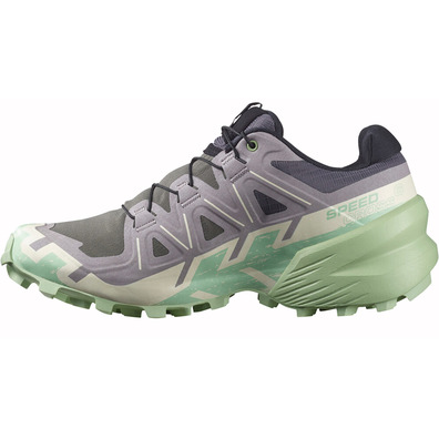 Sapato Salomon Speedcross 6 W cinza/verde