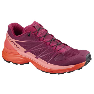 Salomon Wings Pro 3 Shoe Garnet / Coral