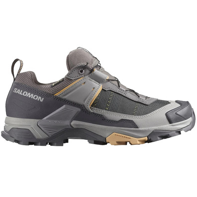 Tênis de corrida Salomon X Ultra 5 GTX W cinza/mostarda