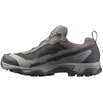 Tênis de corrida Salomon X Ultra 5 GTX W cinza/mostarda