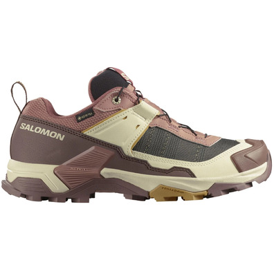 Tênis de corrida Salomon X Ultra 5 GTX W rosa/bege