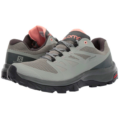 Sapatos Salomon Outline GTX W Cinza / Coral