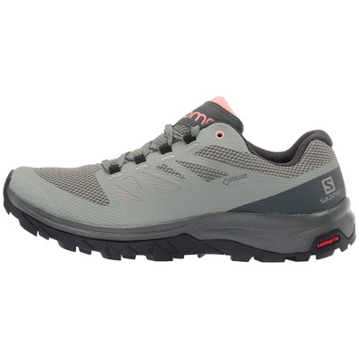 Sapatos Salomon Outline GTX W Cinza / Coral