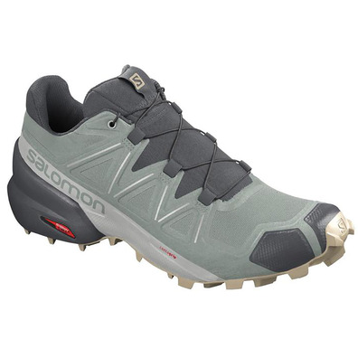 Sapatos Salomon Speedcross 5 cinza esverdeado