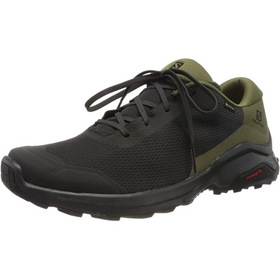 Salomon X revela sapatos GTX preto / cáqui