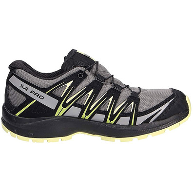 Sapatos Salomon XA PRO 3D CSWP J cinza / preto / amarelo