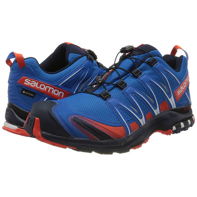 Sapatos Salomon XA PRO 3D GTX azul / vermelho