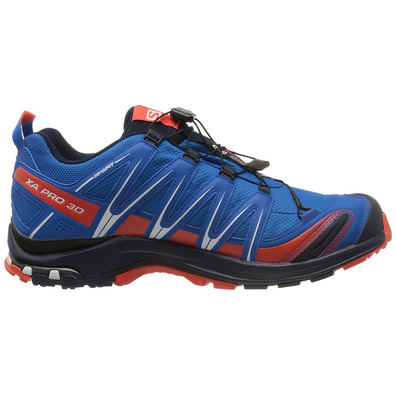 Sapatos Salomon XA PRO 3D GTX azul / vermelho