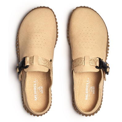 Tamanco Merrell Wrapt Slide Nubuck Bege