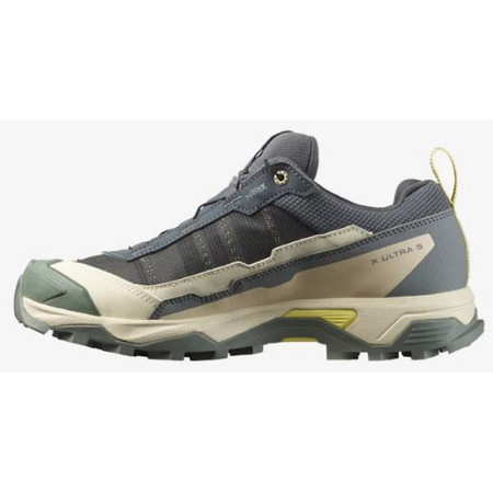 Tênis de corrida Salomon X Ultra 5 GTX W cinza/verde/bege