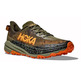 Sapato Hoka Speedgoat 6 largo verde-oliva/laranja